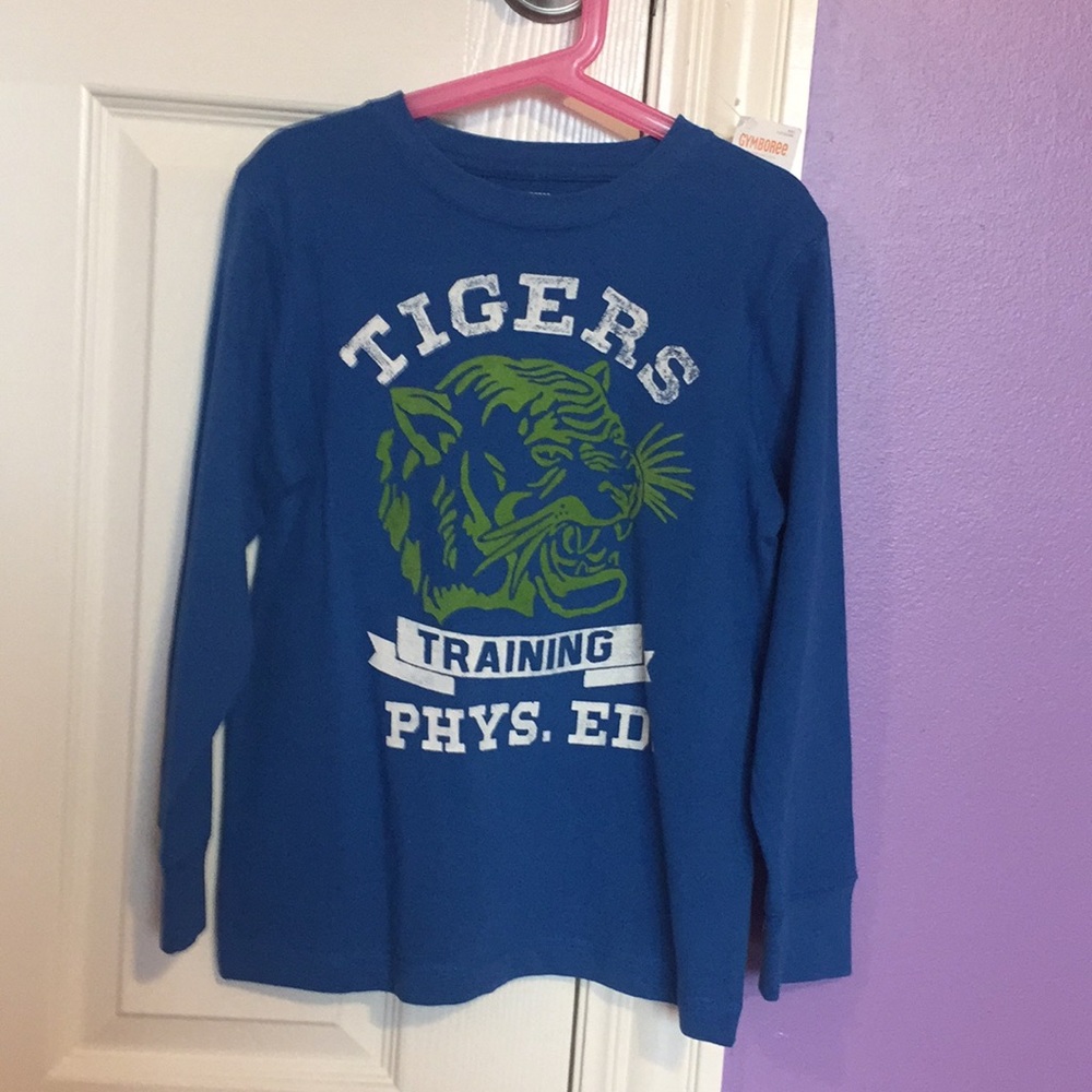 Boys blue tigers shirt NWT